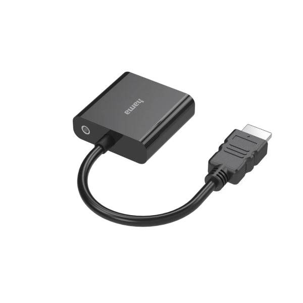 Hama Essential Adattatore Video - Full HD - Cavo 0.15m - HDMI Maschio - VGA Femmina - Colore Nero