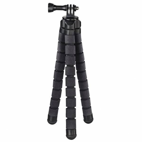 Hama Flex Treppiede per Smartphone e Fotocamera Sportiva - Peso Max 300g - Pieghevole - Altezza Regolabile fino a 26cm - Plastica - Colore Nero