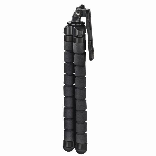Hama Flex Treppiede per Smartphone e Fotocamera Sportiva - Peso Max 300g - Pieghevole - Altezza Regolabile fino a 26cm - Plastica - Colore Nero