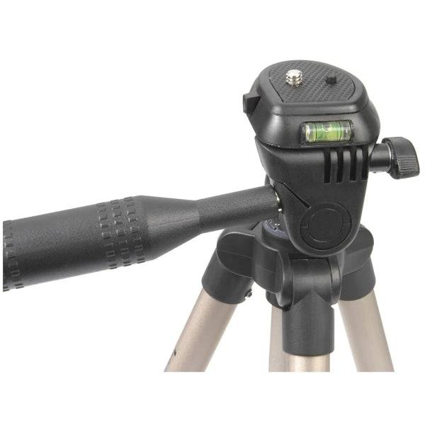 Hama Star 05 Treppiede per Fotocamera - Peso Max 500g - Altezza Regolabile fino a 106.5cm - Alluminio - Supporto Rilascio Rapido - Testa 3 Vie - Colore Beige
