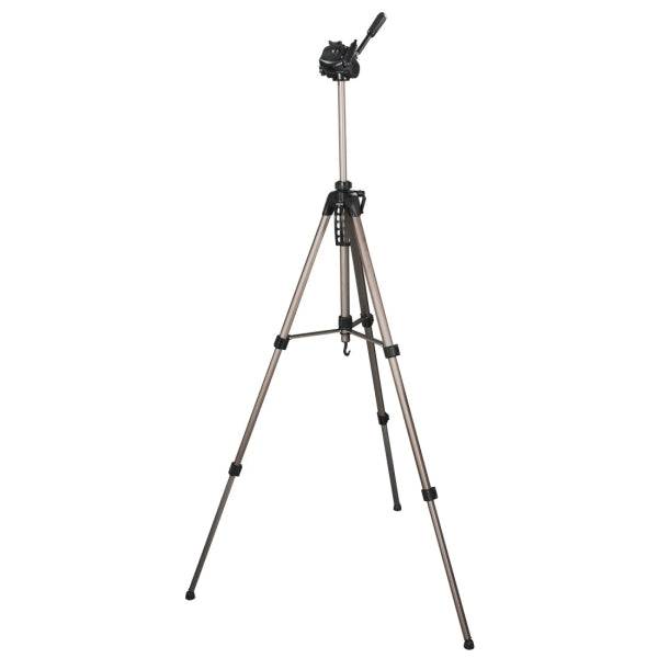 Hama Star 63 Treppiede per Fotocamera - Peso Max 4kg - Altezza Regolabile fino a 166cm - Manovella su Colonna Centrale - Alluminio - Supporto Sgancio Rapido - Testa 3 Vie - Colore Beige