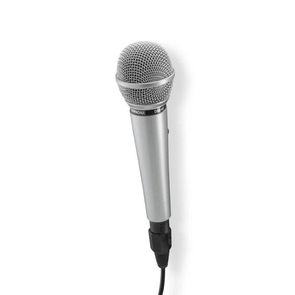 Hama Jam Star Microfono Dinamico - Cavo 3m - 100Hz - Jack 3.5mm - Cardioide - 600 Ohm - 170x52x52mm - Colore Argento