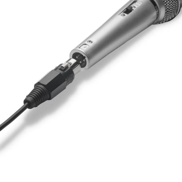 Hama Jam Star Microfono Dinamico - Cavo 3m - 100Hz - Jack 3.5mm - Cardioide - 600 Ohm - 170x52x52mm - Colore Argento