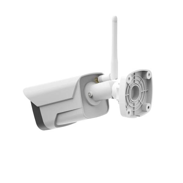 Hama Telecamera di Sorveglianza Esterna con Microfono e Altoparlante - Visione Notturna - Cavo 1.8m - Assistente Vocale - WiFi - 2.4GHz - Full HD - Colore Bianco