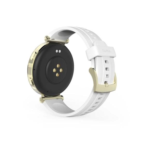 Hama 7000 Smartwatch - Bluetooth 5.3 - Batteria 300mAh - Schermo AMOLED 1.32" - IP68 - Resistenza all'Acqua 3 Atm - Cinturino in Silicone - 4.3x1.2x5.1cm - Colore Bianco