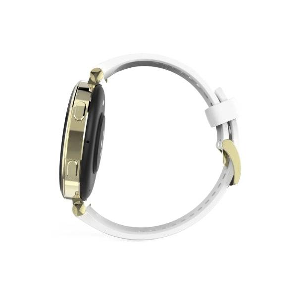 Hama 7000 Smartwatch - Bluetooth 5.3 - Batteria 300mAh - Schermo AMOLED 1.32" - IP68 - Resistenza all'Acqua 3 Atm - Cinturino in Silicone - 4.3x1.2x5.1cm - Colore Bianco