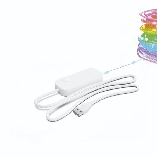 Hama Tira LED RGB Inteligente - Longitud 10m - IP65 - Cable de Alimentacion de 1.5m - WiFi - Multicolor