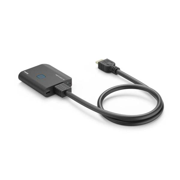Hama Splitter HDMI 4K - 1 Ingresso - 2 Uscite - Indicatore LED - 6.55x1.6x5.55cm - Colore Nero