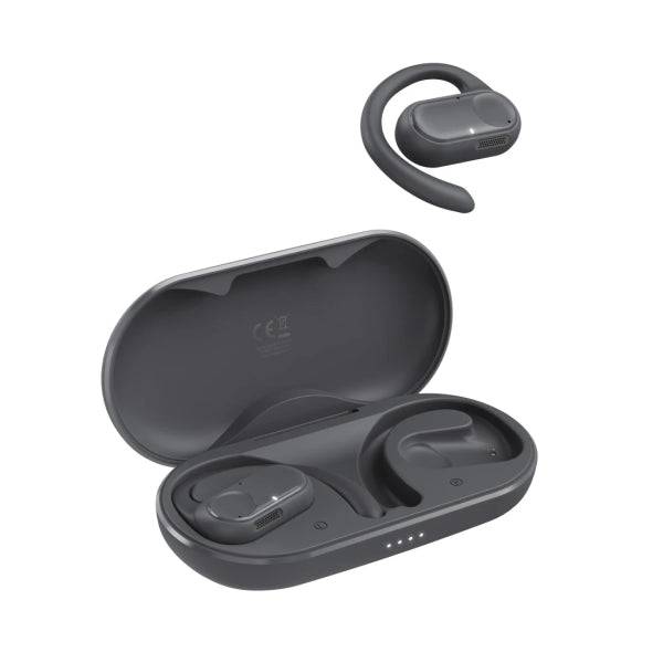 Hama Spirit Open Cuffie Wireless con Microfono Omnidirezionale - Bluetooth - Portata 10m - IPX4 - Display LED - Ricarica USB-C - Colore Nero