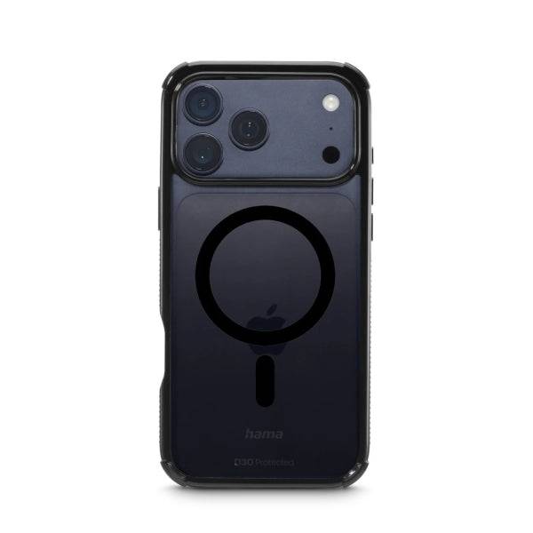Hama Extreme Protect Cover per iPhone 17 Pro Max - Magnetico - Antiscivolo - Policarbonato - Protezione D3O - Bordi Rialzati - Colore Nero