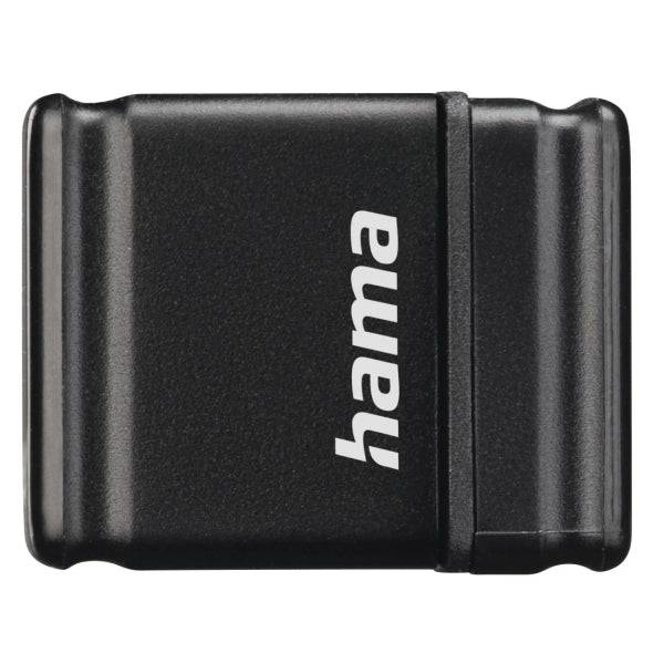 Hama Smartly Pendrive USB 2.0 con Tappo - 64GB di Capacità - 15Mb/s di Trasferimento - Colore Nero