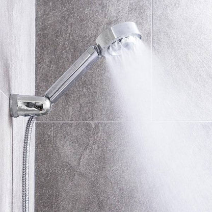 Innovagoods Xawara Soffione Doccia con Dispenser Sapone - 3 Posizioni - Multifunzione - 8,5x24,5x3,3cm - Colore Argento