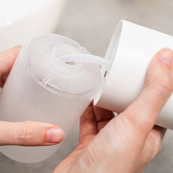 Innovagoods Bitesap Dispenser di Sapone Liquido Automatico - Batteria 1200mAh - Serbatoio 350ml - IPX5 - Ricaricabile - Sistema Antigoccia - 11x21.5x6.5cm - Colore Bianco