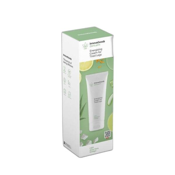 Innovagoods Zencalm Crema Gambe Affaticate Energizzante CBD - Contenuto 200ml - Vegano - Adatto Pelle Sensibile - Provato Dermatologicamente - Non Testato su Animali