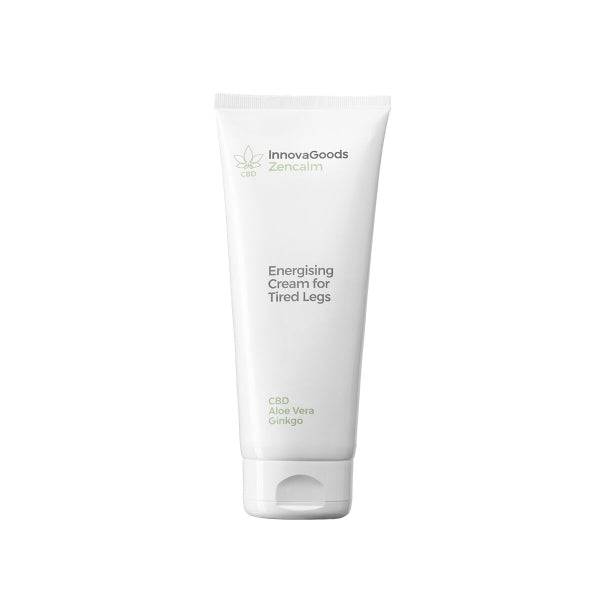 Innovagoods Zencalm Crema Gambe Affaticate Energizzante CBD - Contenuto 200ml - Vegano - Adatto Pelle Sensibile - Provato Dermatologicamente - Non Testato su Animali