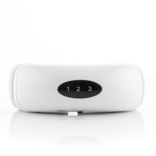 Innovagoods Calmagner Massaggiatore Collo e Schiena Elettromagnetico - Ergonomico - 16 Livelli di Intensità - 6 Modalità di Massaggio - 17x14x5cm - Colore Grigio
