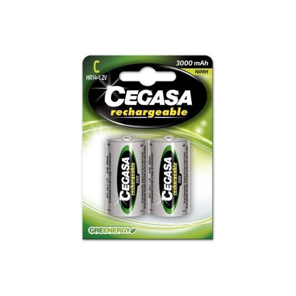 Cegasa Rechargeable Confezione da 2 Pilas Recargables HR14 C 3000mAh