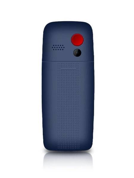 Daewoo Telefono Cellulare per Anziani - Schermo 2.4" - Tasti Grandi Retroilluminati - Batteria 1.400mAh - Pulsante SOS Posteriore - Dual SIM - Jack 3.5mm - Radio FM - USB-C - Colore Blu