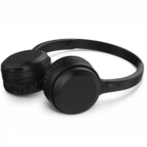 Philips Cuffie Sovraurali Wireless - Bluetooth - Isolamento Acustico - Batteria 250mAh - Portata 10m - Microfono Integrato - Controlli in Cuffia - Speaker 30mm - Pieghevole - Colore Nero