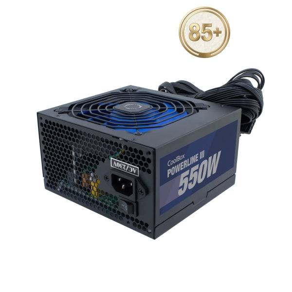 Coolbox PowerLine III 550W Alimentatore 550W ATX 12V - PFC Attivo - Ventola 120mm