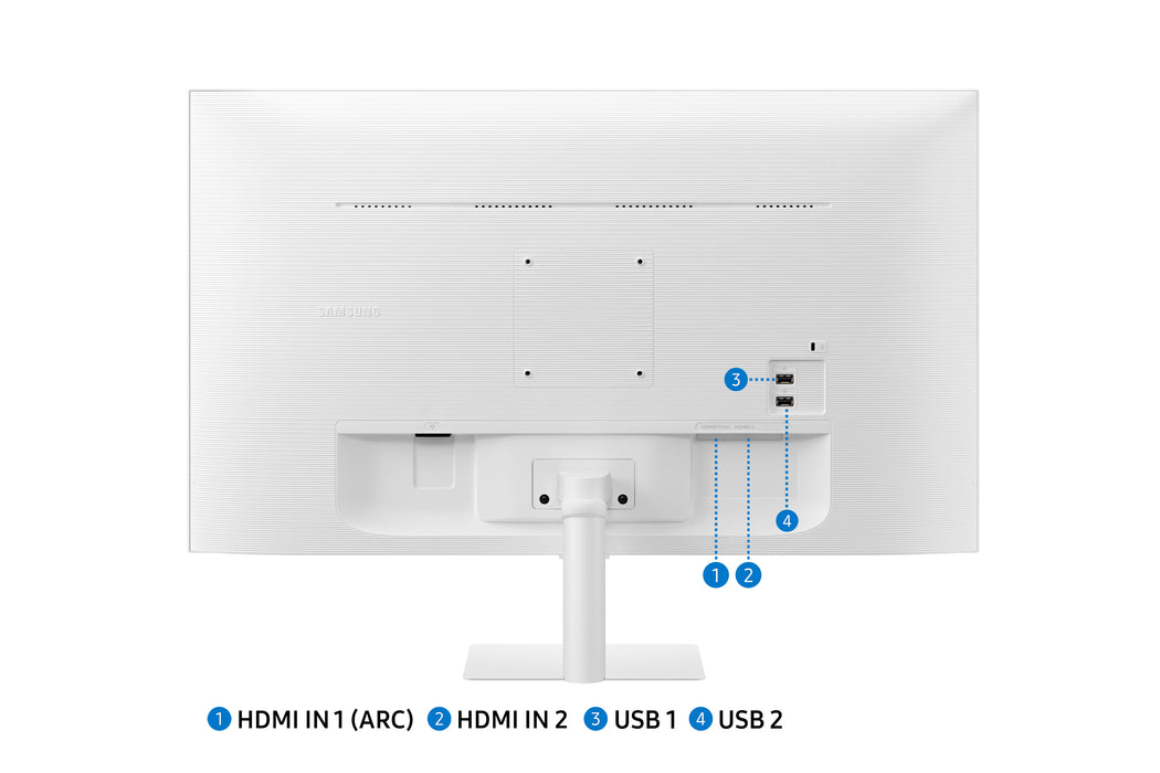 Monitor Samsung M5 27" LED FullHD - HDR10 - WiFi/Bluetooth - 4ms - Telecomando - Altoparlanti - USB/HDMI - VESA 100x100mm