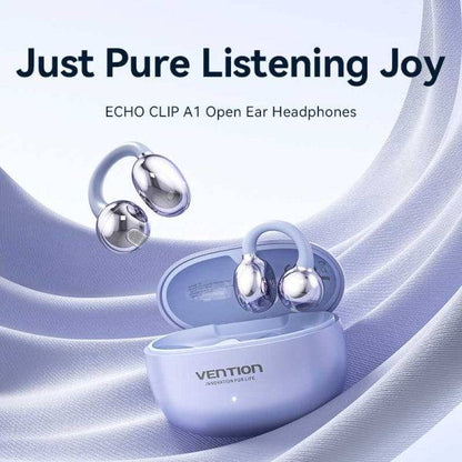 Vention A11 Clip-On Auricolari Intraurali Wireless - Bluetooth 6.0 - Portata 10m - Custodia con Batteria 400mAh