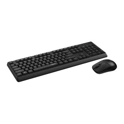 Rapoo X1500 Pack Tastiera + Mouse Wireless - 2.4GHz - Mouse 1200 DPI - Autonomia fino a 12 Mesi - Colore Nero
