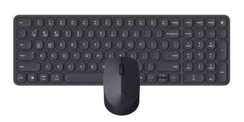 Rapoo 9310M Pack Tastiera Ultrasottile + Mouse Wireless - Bluetooth e 2.4GHz - Mouse 2400 DPI - Autonomia fino a 12 Mesi - Colore Nero