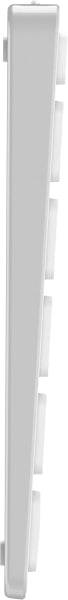 Rapoo E9600M Tastiera Compatta Ultrasottile Wireless - Bluetooth e 2.4GHz - Base in Alluminio - Batteria Ricaricabile Ecologica - Colore Grigio