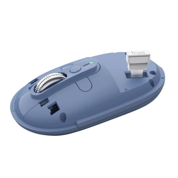 Trust Seron Mouse Wireless - Regolabile fino a 3200dpi - Bluetooth - Ricaricabile - Clic Silenzioso - Ricevitore USB-C - Multipiattaforma - 31x62x111mm