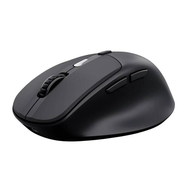Trust Zevo Mouse Wireless - Regolabile fino a 4000dpi - Bluetooth - Clic Silenzioso - Ricevitore USB-A - Multidispositivo - 40x70x104mm - Colore Nero