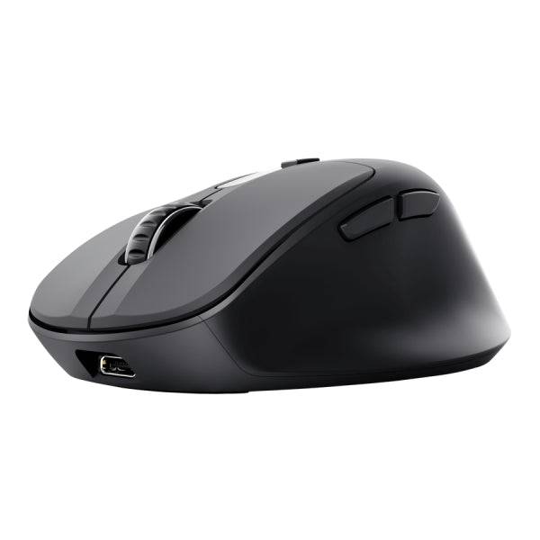 Trust Zevo Mouse Wireless - Regolabile fino a 4000dpi - Bluetooth - Clic Silenzioso - Ricevitore USB-A - Multidispositivo - 40x70x104mm - Colore Nero