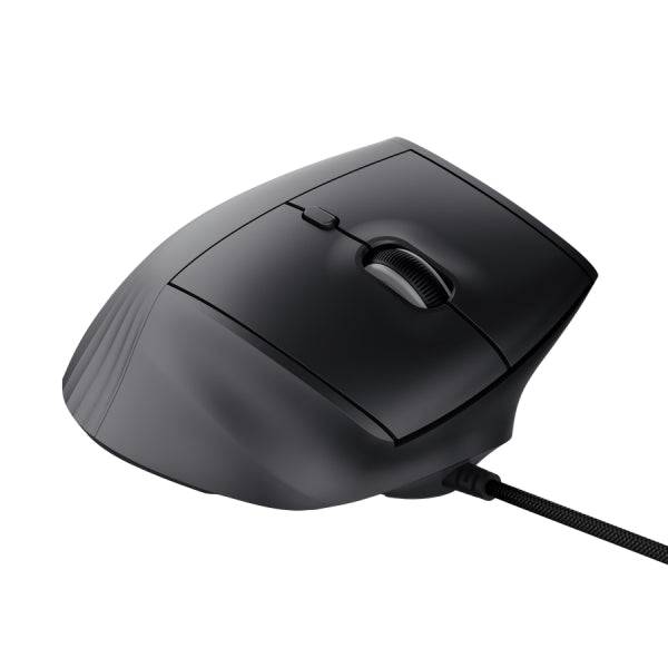 Trust GXT 145 Rexxa Mouse Gaming Ergonomico con 10 Pulsanti - Regolabile fino a 12.800dpi - Luce LED RGB - Multi-Dispositivo - 59x79x120mm - Colore Nero
