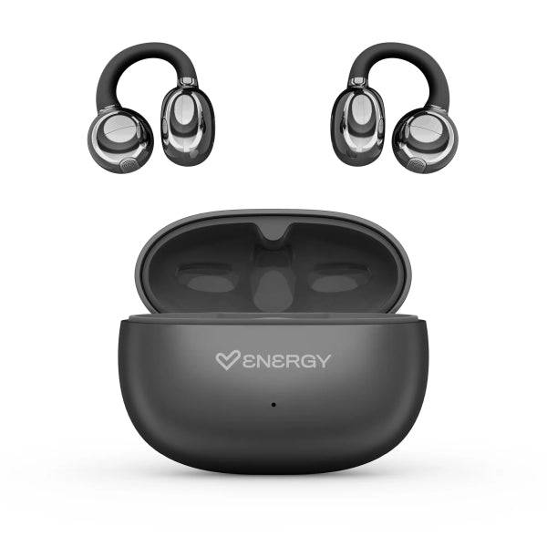 Energy Sistem ChicPods Auricolari True Wireless - Bluetooth 5.4 - 23h Autonomia - Tecnologia Open Sound - Microfono con Riduzione Rumore - Assistente Vocale Integrato - Design Curved-Fit - Colore Nero