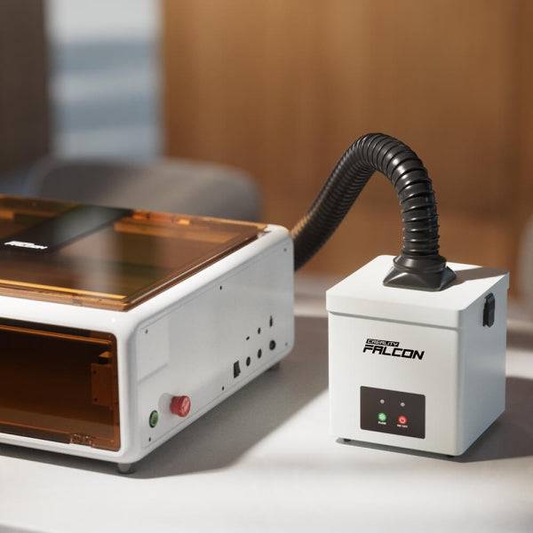 Creality Falcon Purificador de Humo Sobremesa - Precision de Filtracion de Hasta 0,03 μm - 180W y Tres Velocità - Menos de 55 dB - Carcasa Metalica Hermetica