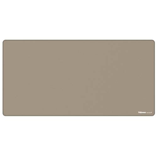 Fellowes Breyta Tappetino da Scrivania - Antiscivolo - Protezione Antimicrobica - Antiriflesso - Realizzato con Materiale Riciclato - 40x80x0.25cm - Colore Beige Sabbia
