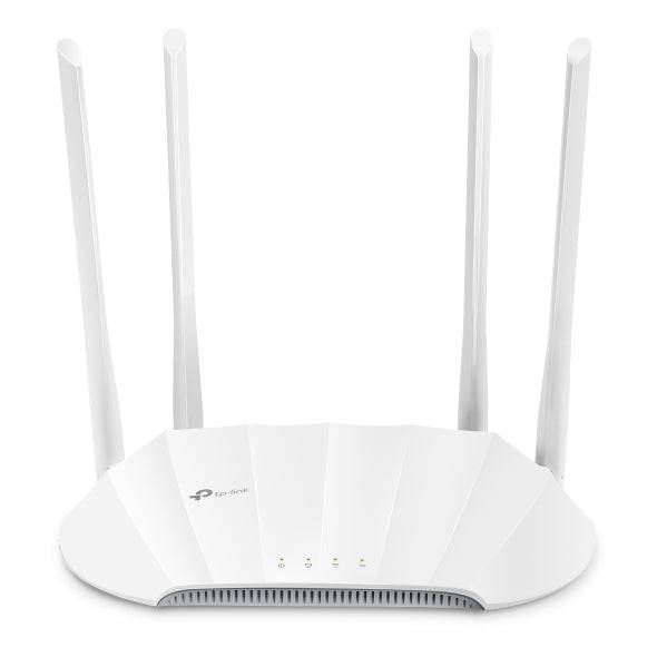 TP-Link TL-WA1801 Punto di Accesso Doppia Banda - PoE - Velocità fino a 1.8Gbps - 4 Antenne Fisse - WiFi 6 AX1800 - Ethernet - Colore Bianco