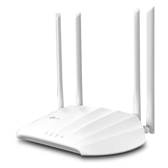 TP-Link TL-WA1801 Punto di Accesso Doppia Banda - PoE - Velocità fino a 1.8Gbps - 4 Antenne Fisse - WiFi 6 AX1800 - Ethernet - Colore Bianco