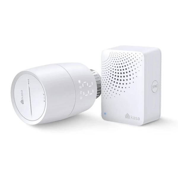 TP-Link Kasa KE100 KIT Termostato Radiatore Smart con Hub Centrale - WiFi - Timer - Protezione da Gelo - Controllo con Assistente Virtuale e App - Colore Bianco