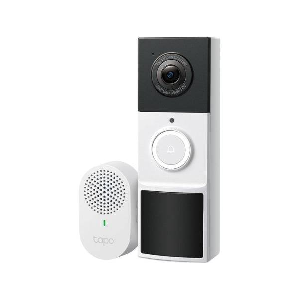 TP-Link Tapo TD21 Videocitofono - Risoluzione 2K 3Mpx - Batteria 6400mAh - Angolo di Visione 160º - IP65 - Ricaricabile - WiFi - Visione Notturna - Microfono Integrato - Colore Bianco e Nero