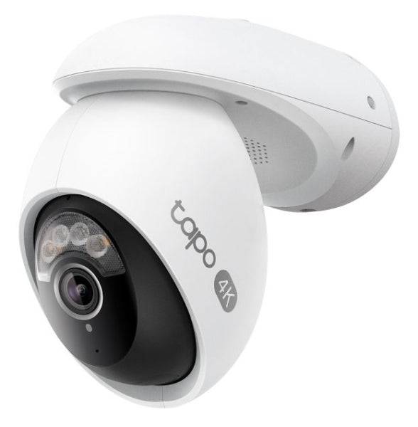 TP-Link Tapo TC46 Telecamera di Sicurezza per Esterno - IP66 - WiFi - Ethernet - Risoluzione 8Mpx - Visione Notturna - Audio Bidirezionale - Colore Bianco e Nero