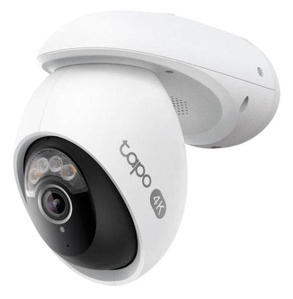 TP-Link Tapo TC46 Telecamera di Sicurezza per Esterno - IP66 - WiFi - Ethernet - Risoluzione 8Mpx - Visione Notturna - Audio Bidirezionale - Colore Bianco e Nero