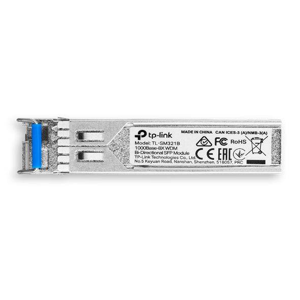 TP-Link Omada SM321B Modulo Ricetrasmettitore SFP - 1000Base-BX WDM - Bidirezionale - Fibra Ottica fino a 20km - Velocità fino a 1.25Gbps - Connettore LC Simplex