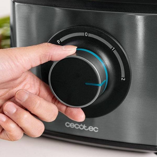 Cecotec FoodProcessor Paprika 2000 Full Robot da Cucina - 2000W - Ciotola 3,5L - Brocca 1,8L - Filtro - Spremiagrumi - Dischi e Lame Vari - Velocità Variabile - Colore Grigio e Nero