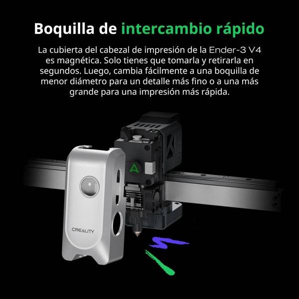 Creality Ender-3 V4 Combo Impresora 3D Abierta - Volumen 22x22x23,5cm - Velocidad hasta 500mm/s - Calentador Ceramico de 60W - WiFi, USB