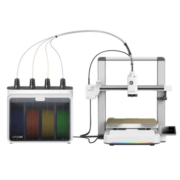 Creality Sparkx i7 Combo Impresora 3D Abierta + Unidad CFS - Volumen 26x26x25.5cm - Camara HD de 720px - Sistema Multicolor CFS Lite - Cuerpo Metalico - Velocidad Hasta 500 mm/s - USB, WiFi