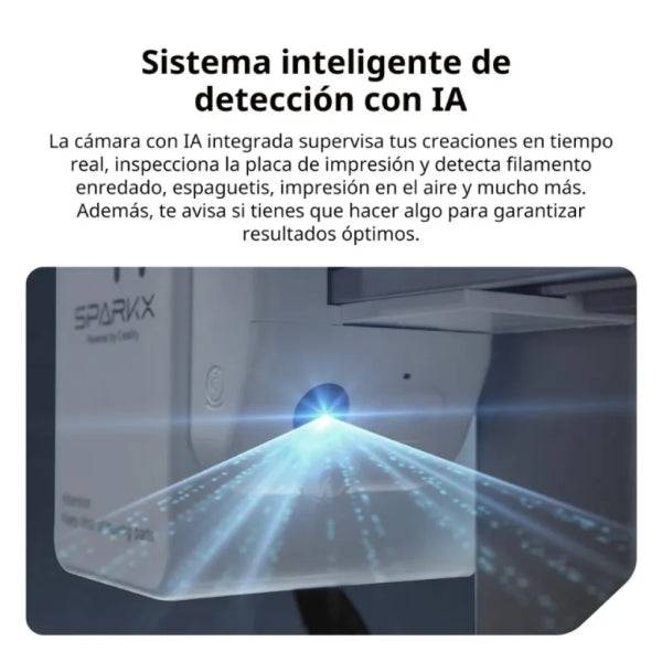 Creality Sparkx i7 Combo Impresora 3D Abierta + Unidad CFS - Volumen 26x26x25.5cm - Camara HD de 720px - Sistema Multicolor CFS Lite - Cuerpo Metalico - Velocidad Hasta 500 mm/s - USB, WiFi