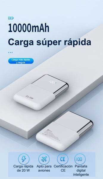 Leotec Powerbank 10.000 mAh - PD 20W - Colore Bianco