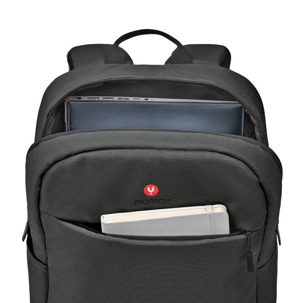 NGS Monray Sacks Venture Zaino per Laptop fino a 15.6" - Morbido Imbottitura Interna - Resistente all'Acqua - Tasca Esterna + 2 Tasche Laterali