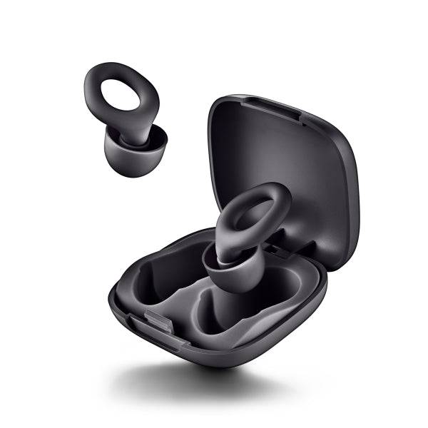 NGS Noon Tapones para Oidos con Reduccion de Ruido - Silicona - Funda y 4 Almohadillas - Colore Nero